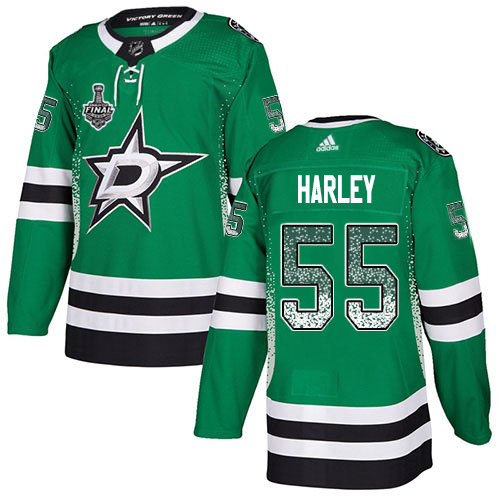 Adidas Men Dallas Stars #55 Thomas Harley Green Home Authentic Drift Fashion 2020 Stanley Cup Final Stitched NHL Jersey
